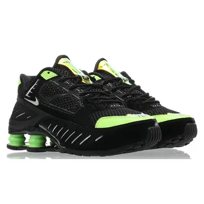 nike shox enigma black green