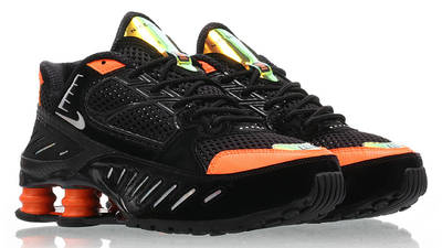 nike shox black and orange