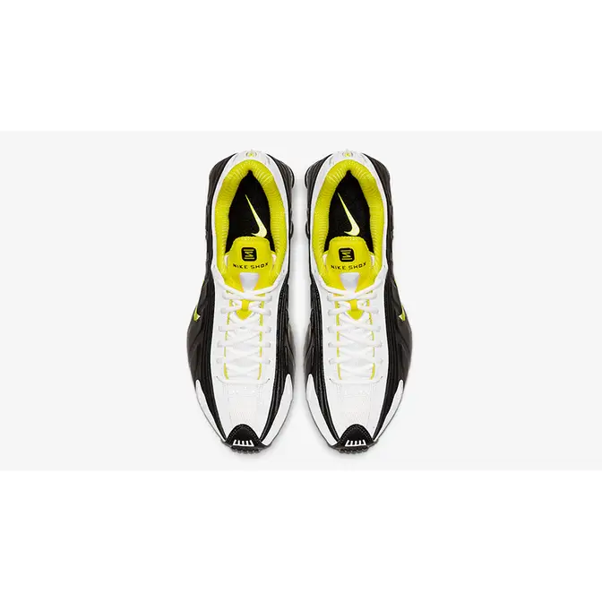 nike shox r4 black dynamic yellow