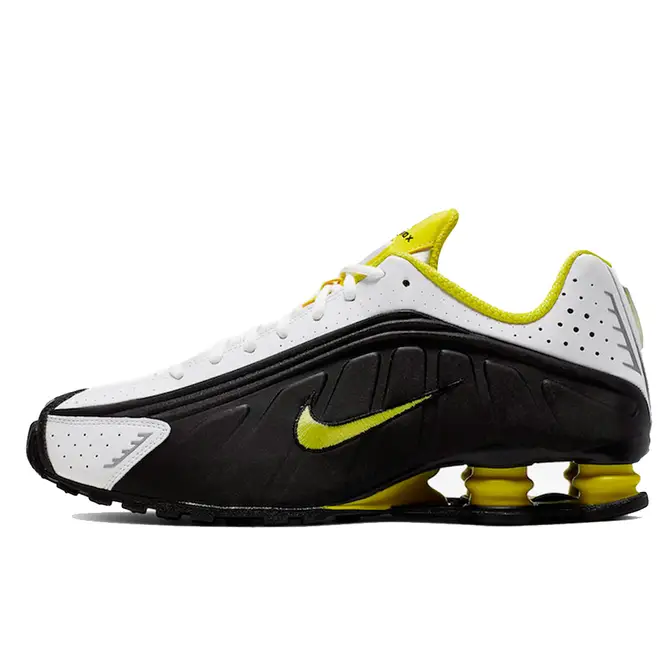 nike shox r4 black dynamic yellow