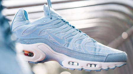 This 'Psychic Blue' Nike Air Max Plus Gets A Deconstructed Look This 'Psychic Blue' Nike Air Max Plus Gets A Deconstructed Look