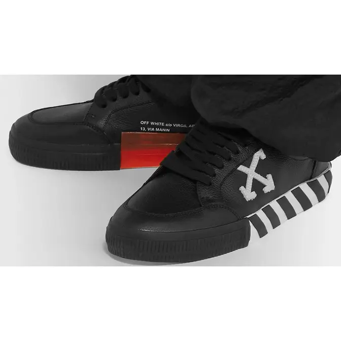 Off-White Suede-Trimmed Black