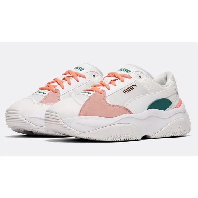 Puma Storm Y Metallic White Pink Green | Where To Buy | The Sole Supplier