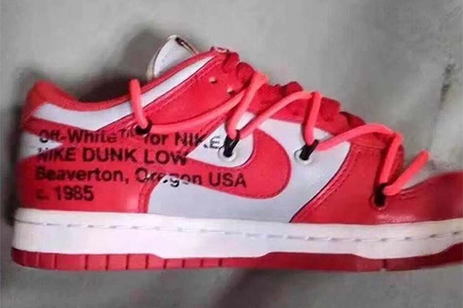 nike off white sb dunk red