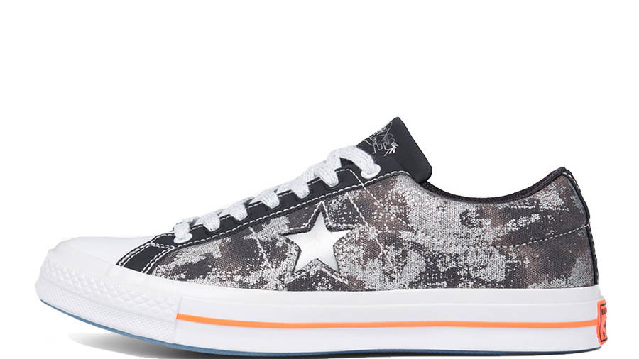 converse one star ox trainer in silver