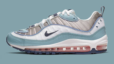 Satin And Reptile Print Take Over The Nike Air Max 98 In "Ocean Cube" Satin And Reptile Print Take Over The Nike Air Max 98 In "Ocean Cube"