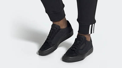 adidas continental vulc black