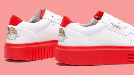 Fiorucci's Latest Collaboration With adidas Is A Sleek Super, In Bold Red Hues