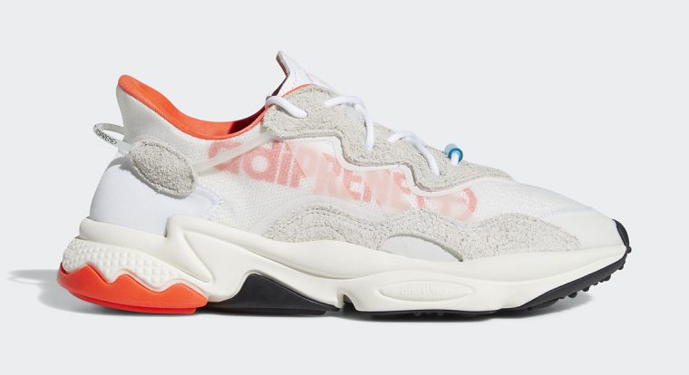 adidas Ozweego Off White Orange side