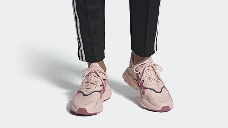 pink adidas ozweego