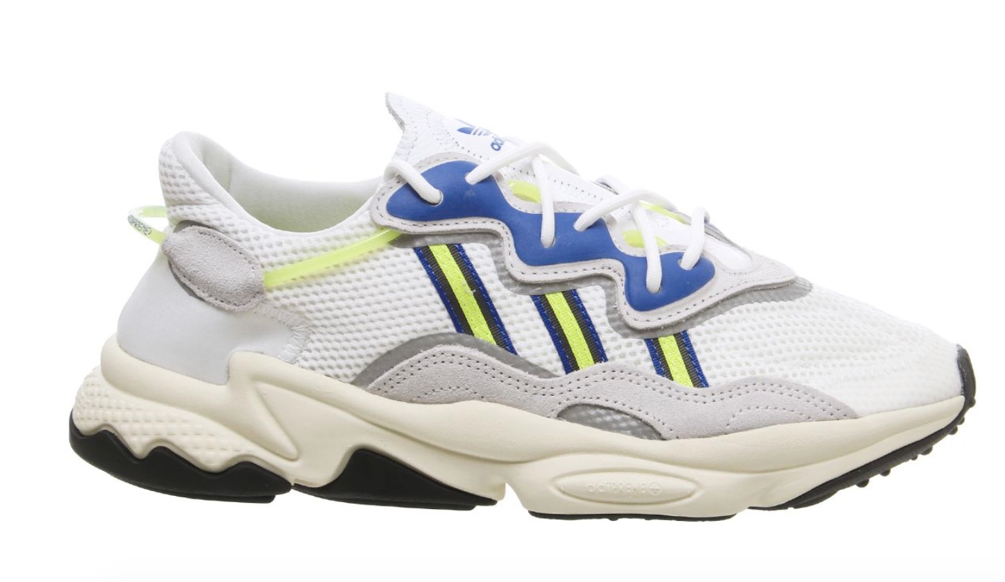 adidas Ozweego white solar yellow
