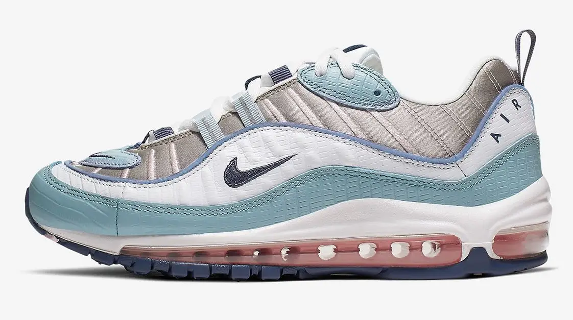 Satin And Reptile Print Take Over The Nike Air Max 98 In Ocean Cube The Sole Supplier