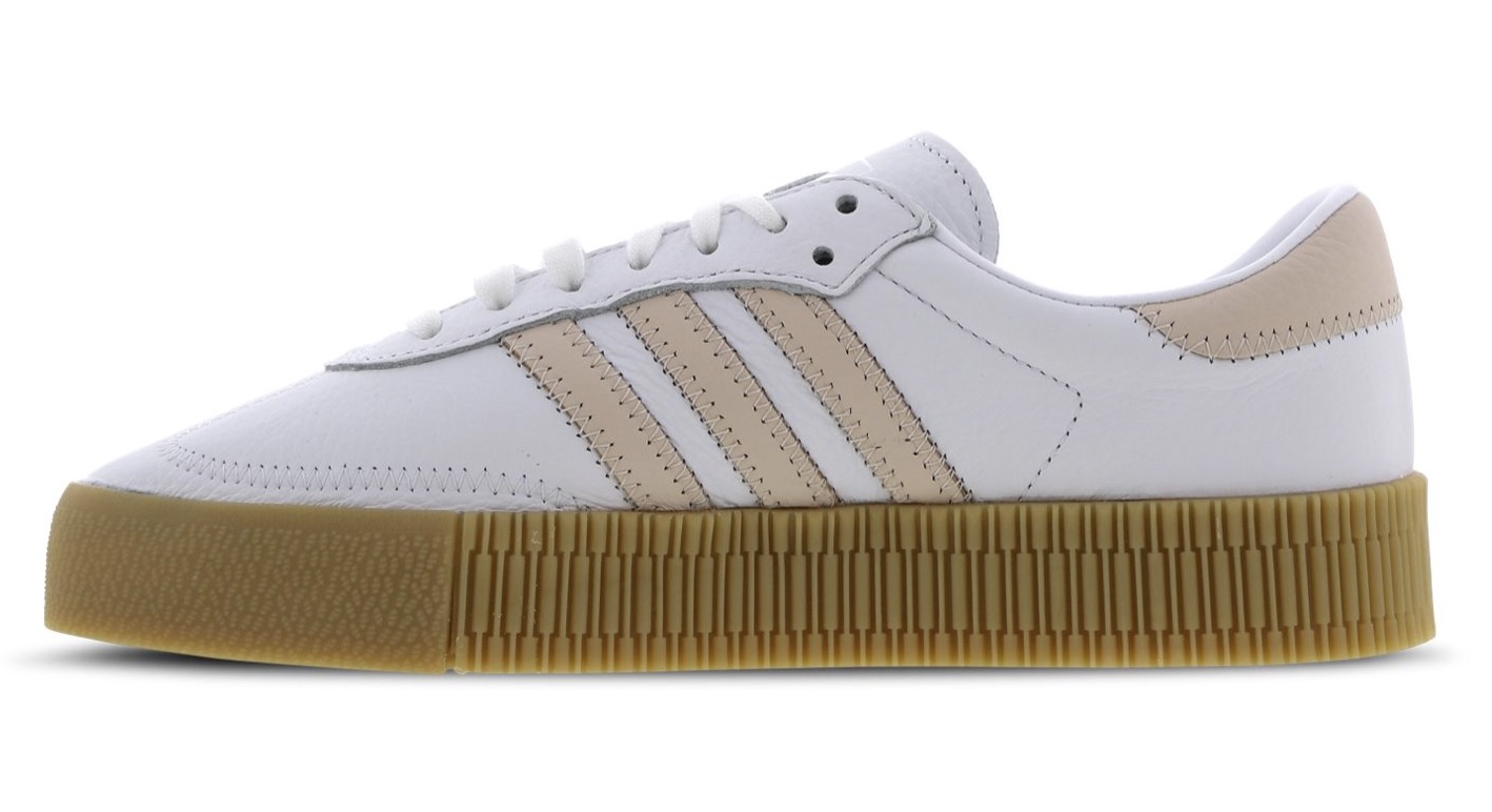 Be Quick To Get The Last Sizes Of This adidas Sambarose In White & Pink 3