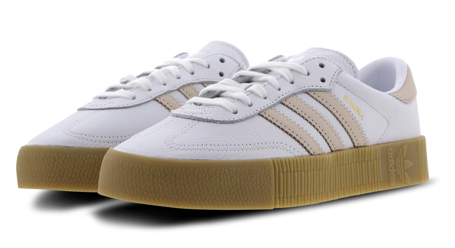 Be Quick To Get The Last Sizes Of This adidas Sambarose In White & Pink