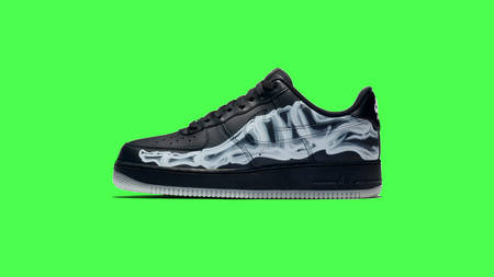 Official Images Of The Nike Air Force 1 'Black Skeleton' Emerge