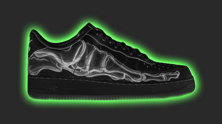 The Nike Air Force 1 'Skeleton' Gets Decked Out With A Black Makeover The Nike Air Force 1 'Skeleton' Gets Decked Out With A Black Makeover