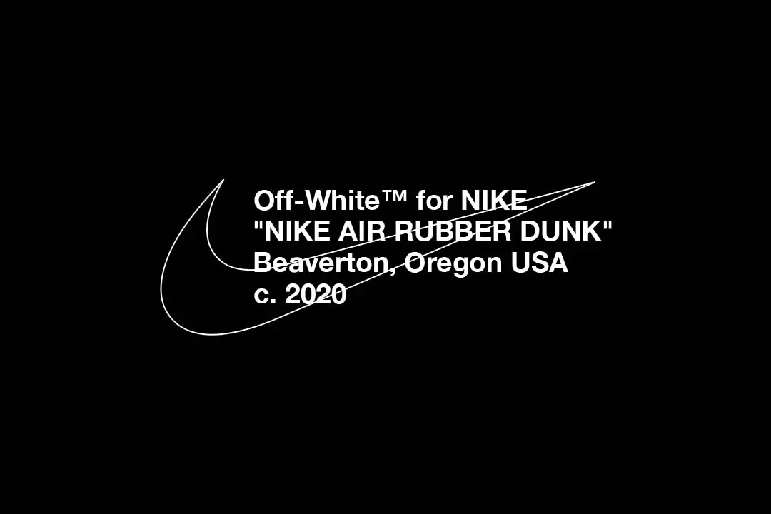 The Off-White x Nike Air Rubber Dunk Could Be Dropping Next Year | The ...