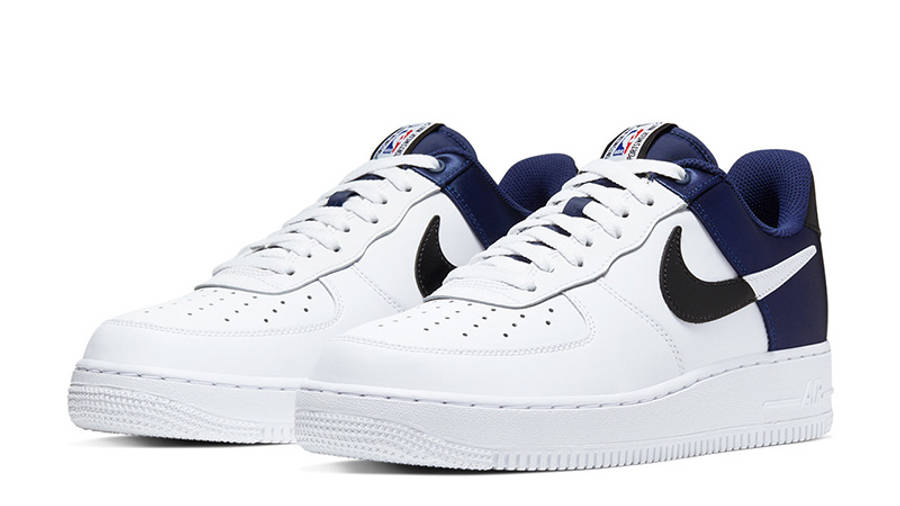 air force 1 navy blue and white