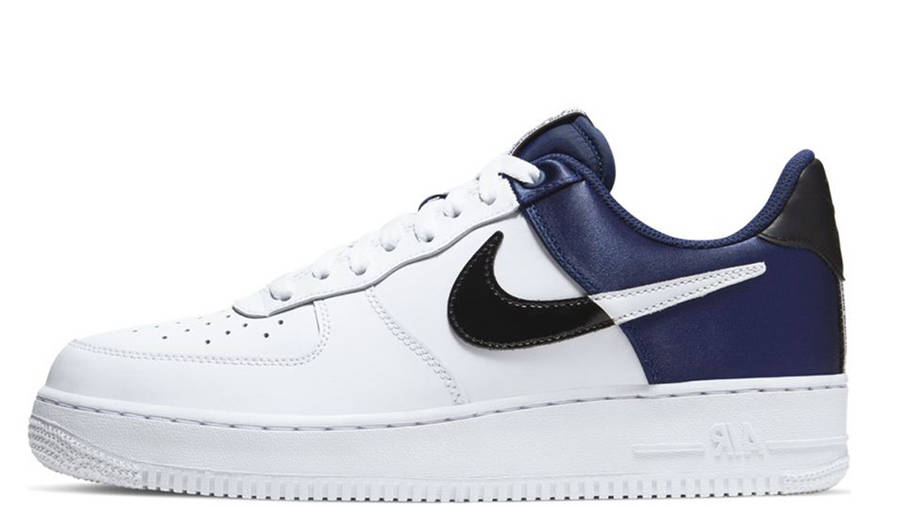 white and navy blue air force 1