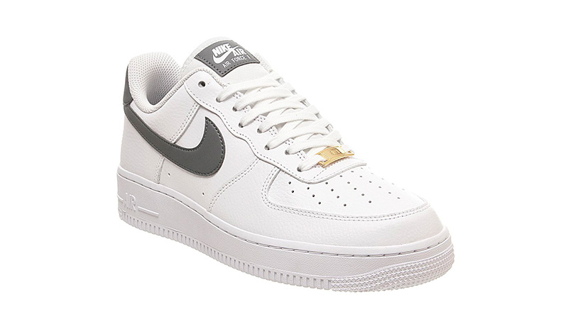 White air force on sale 1 grey tick