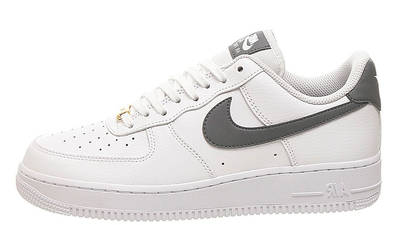 white and gray nike air force 1