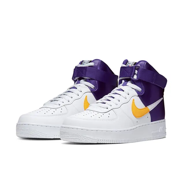 Nike Air Force 1 High Lakers | Where To Buy | BQ4591-101 | The Sole ...