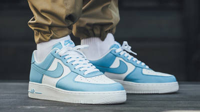 nike air force one blue and white