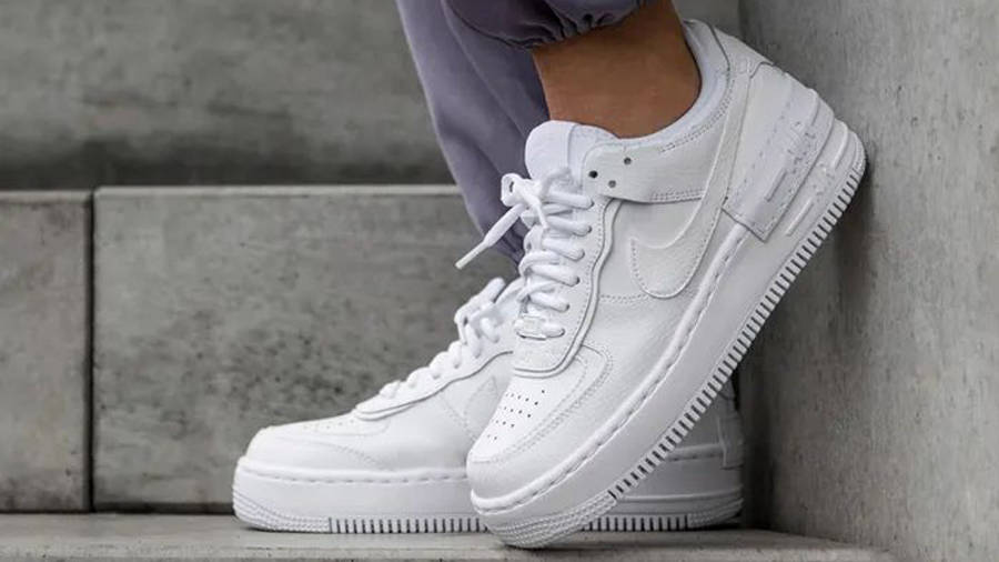 Nike Air Force 1 Low Shadow White On Foot