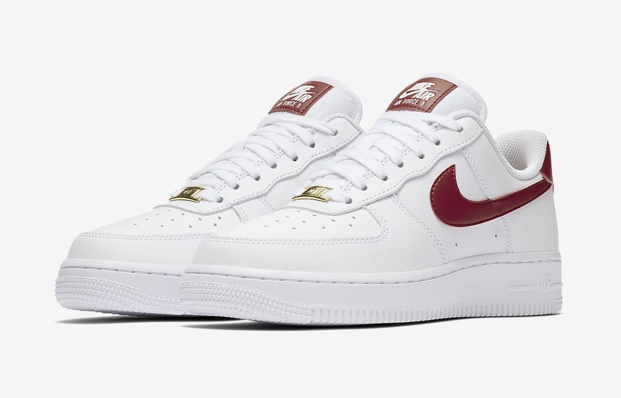Nike Air Force 1 Patent White Gym Red