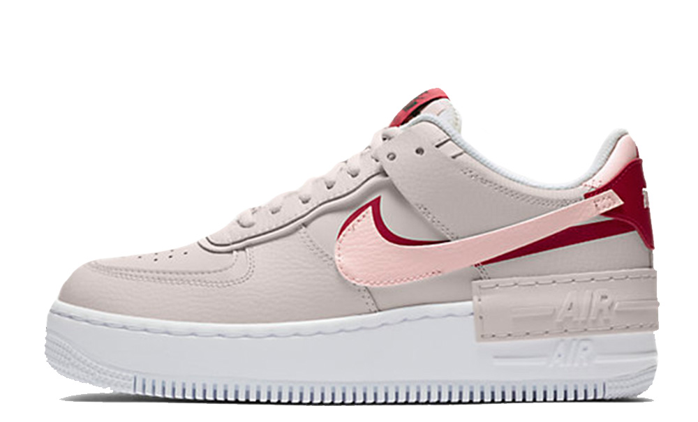 pink and red air force 1