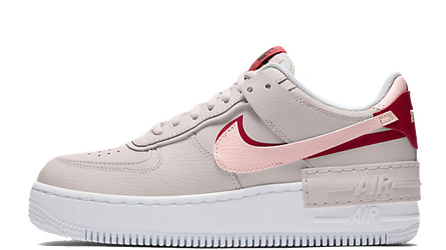nike air force one shadow pink and red