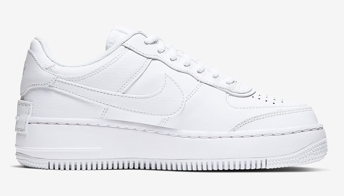 Nike Air Force 1 Shadow White. side