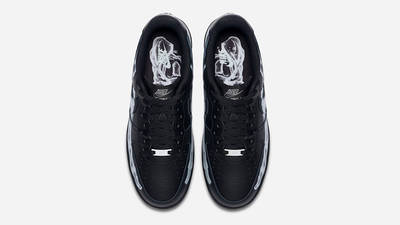 air force 1 skeleton black