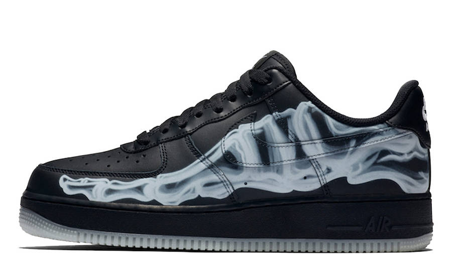 nike skeleton air force 1 black