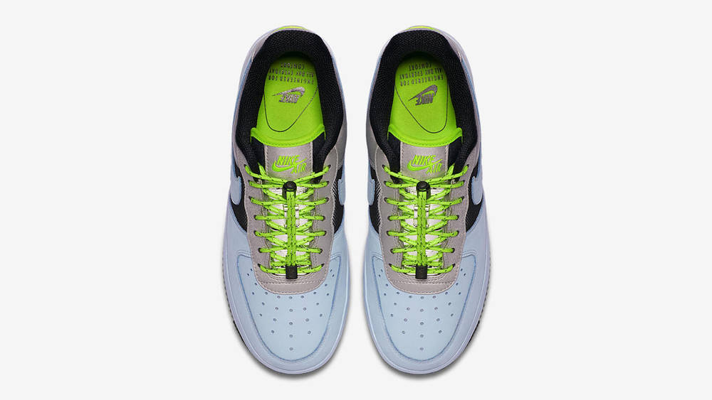 Nike Air Force 1 Toggle Green Metallic Silver