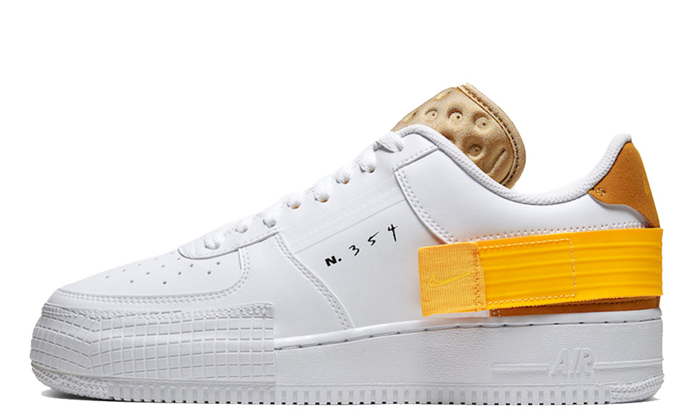 nike air force 1 low type gold 