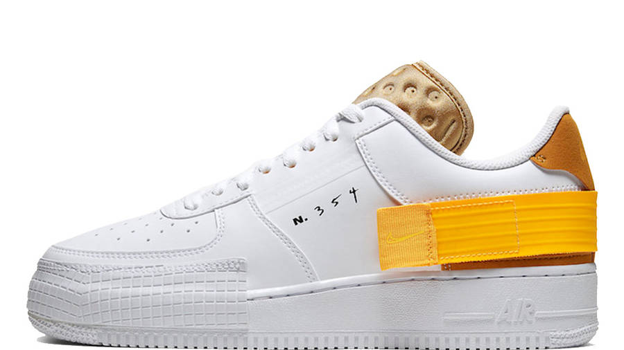 nike air force type 1 gold