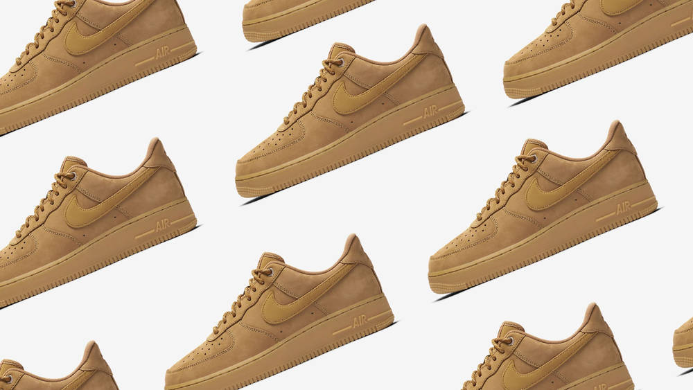 Nike Air Force 1 Wheat. side copy Nike Air Force 1 Wheat. side copy