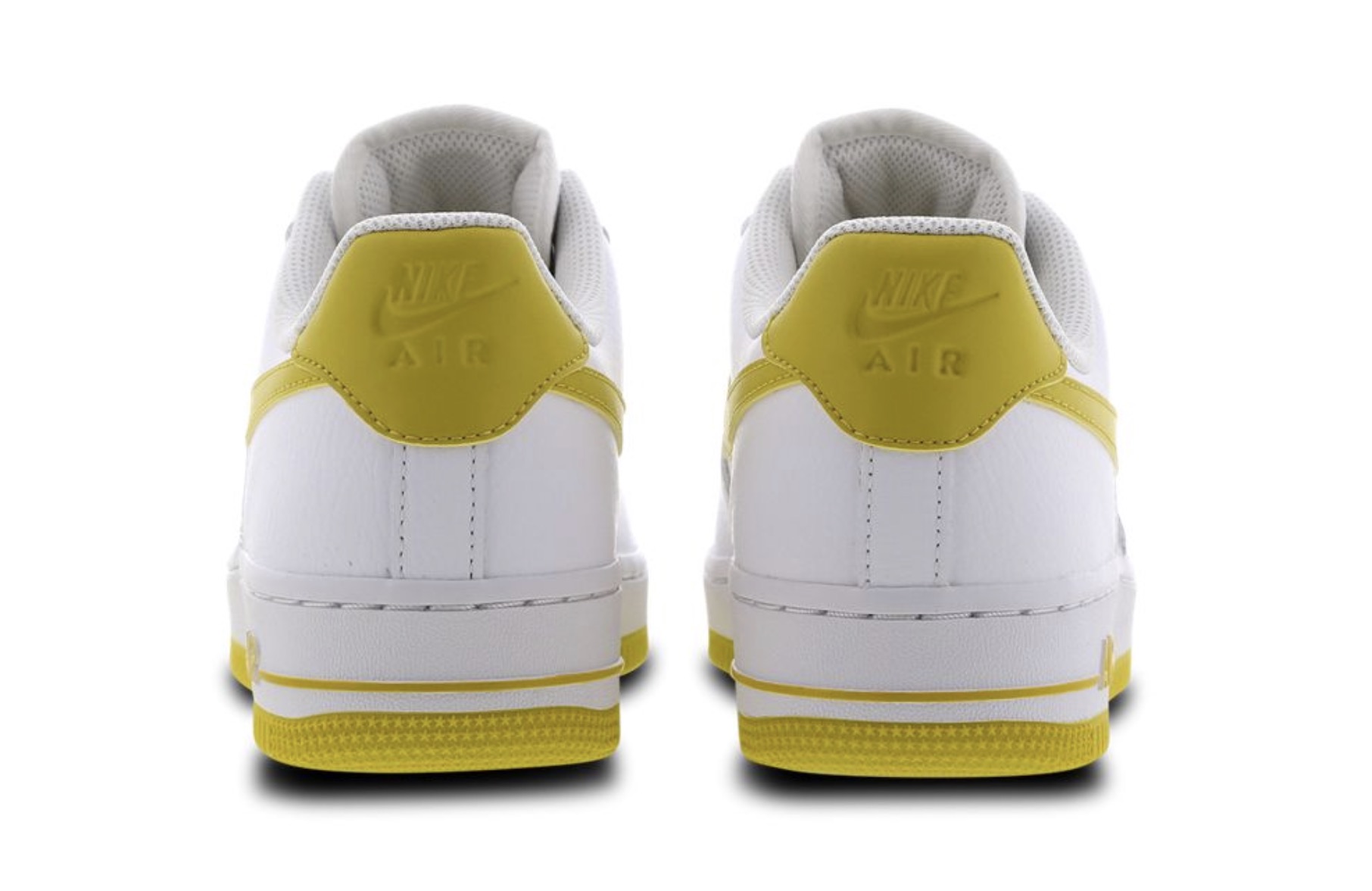 Nike Air Force 1 White Bright Yellow back