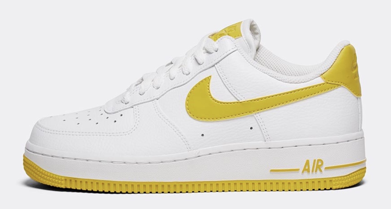 Nike Air Force 1 White Citrin Yellow