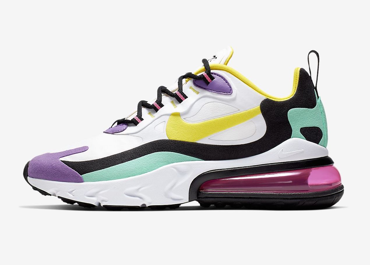 Nike Air Max 270 React White Bright Violet