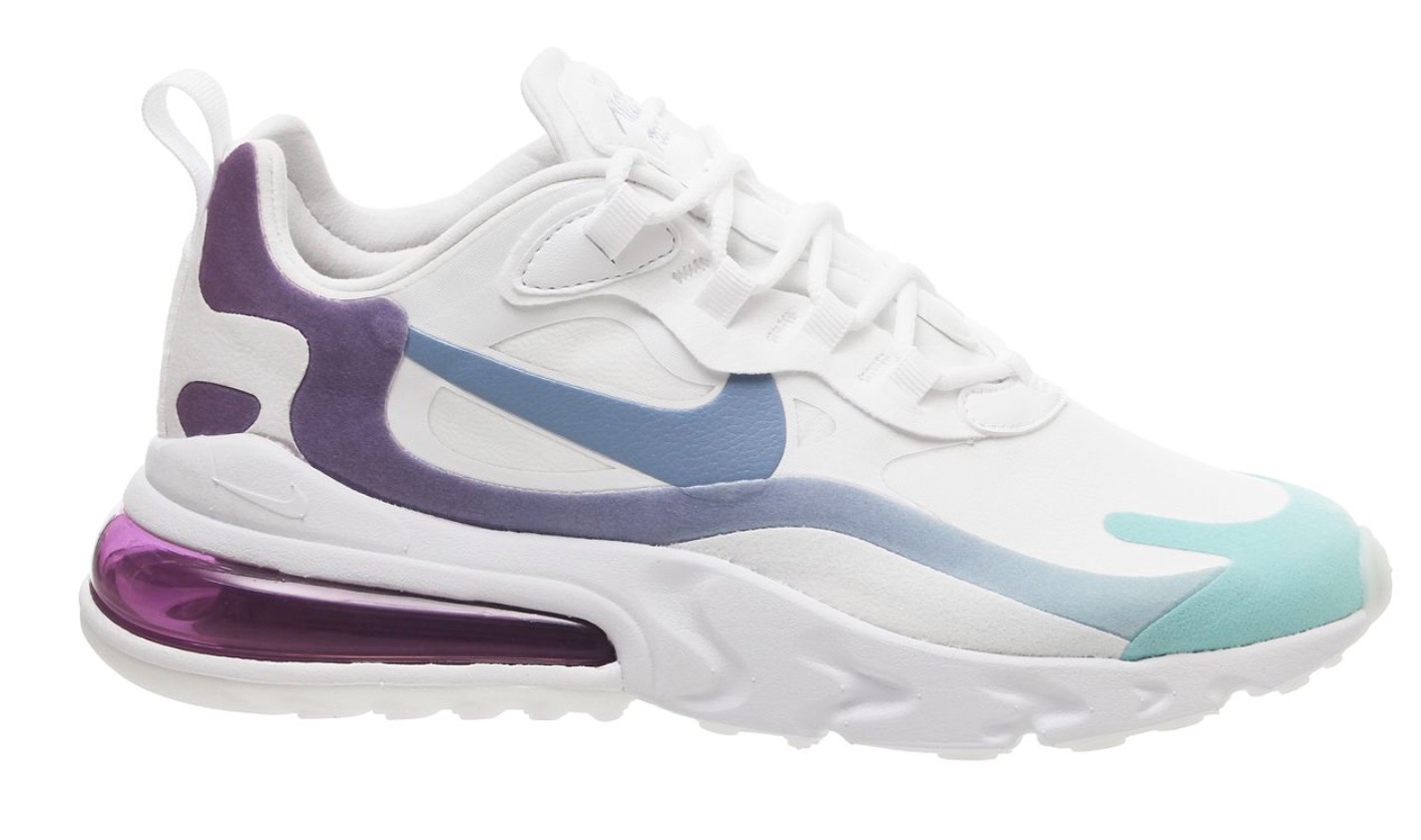 Nike Air Max 270 React White Light Blue