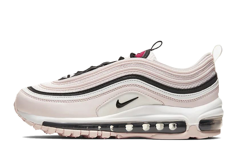 pink and black nike 97