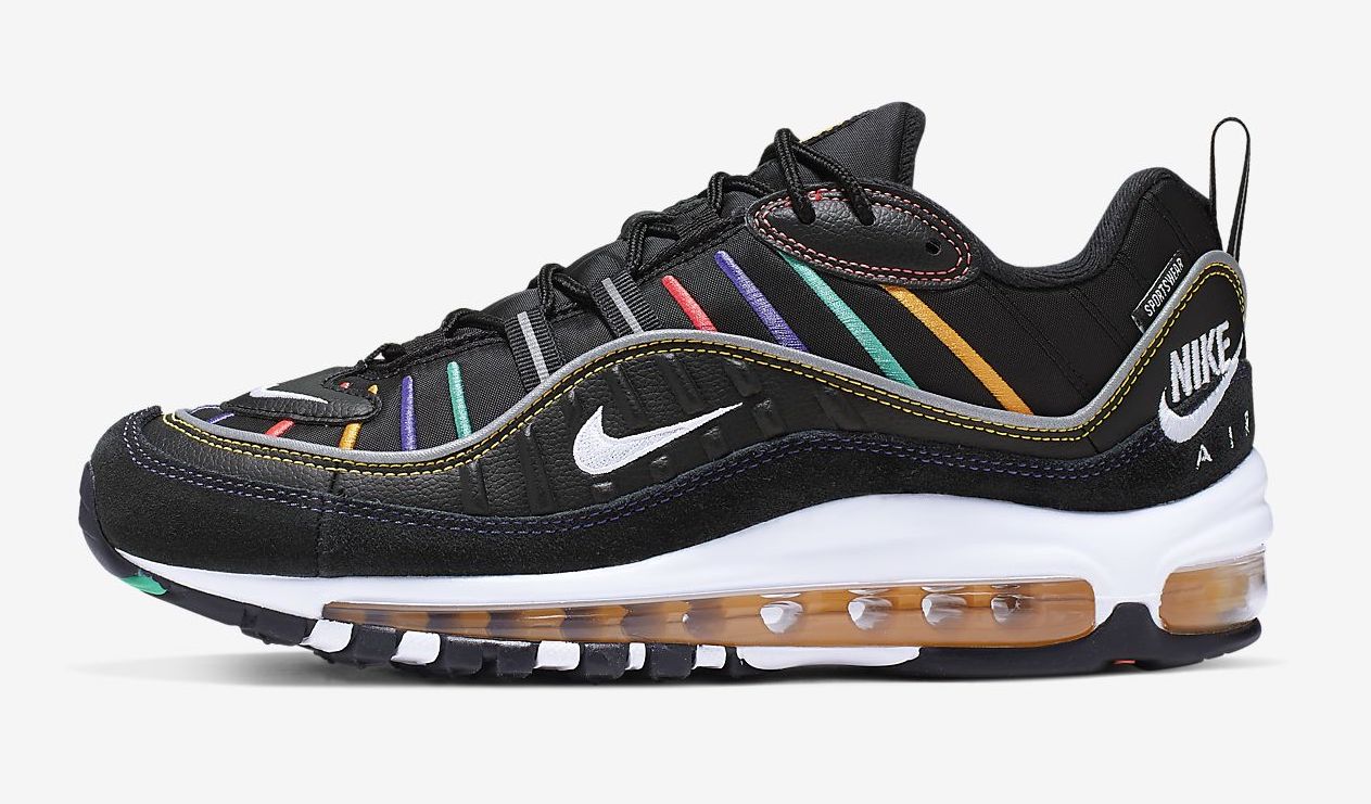 Nike Air Max 98 Black Flash Crimson
