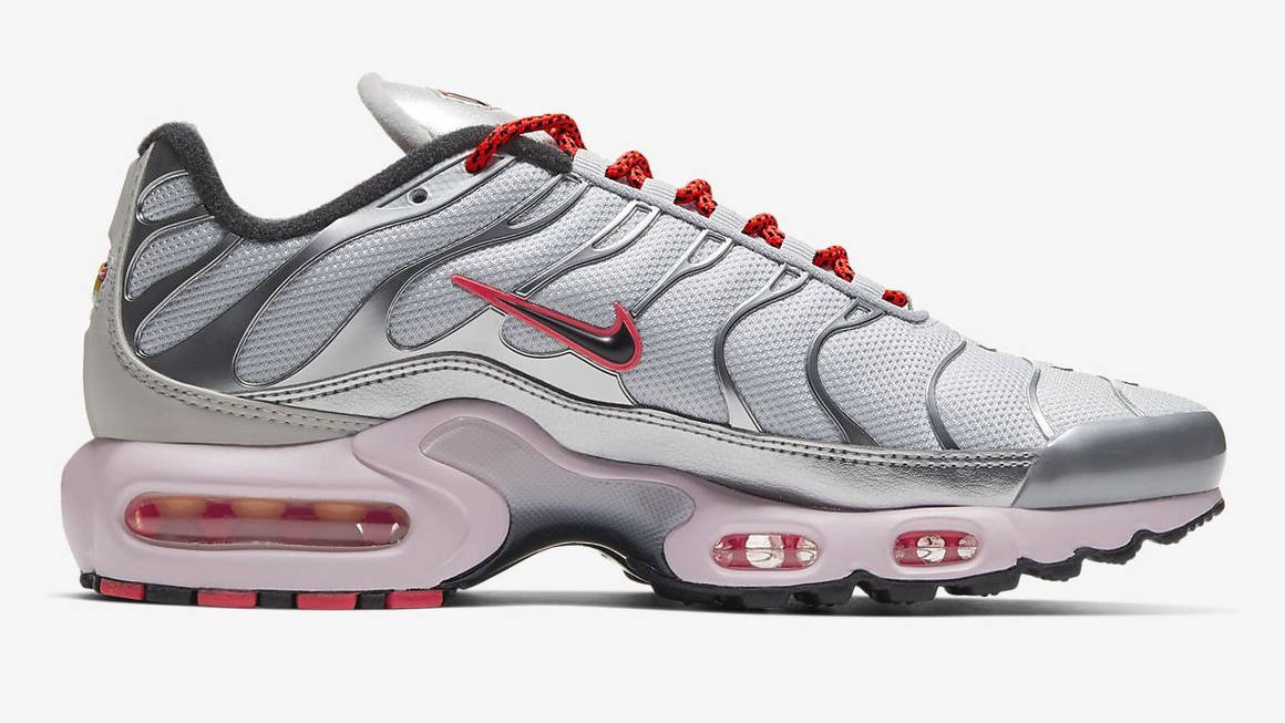 Bring The Attitude In This Metallic Silver Air Max Plus | The Sole Supplier