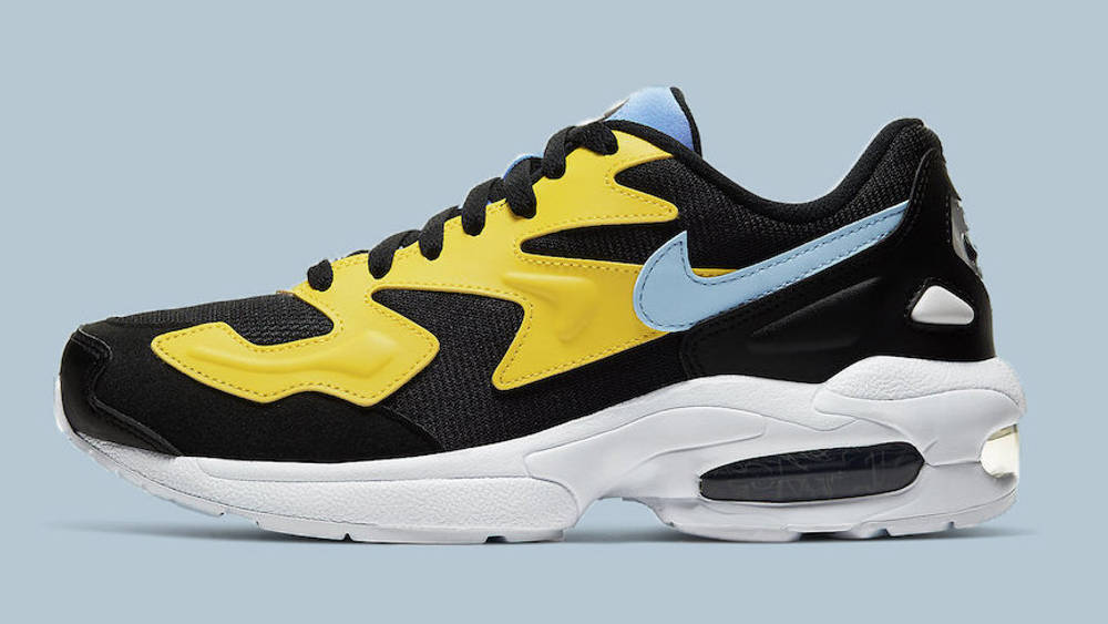 Nike Air Max2 Light Black Yellow side copy Nike Air Max2 Light Black Yellow side copy