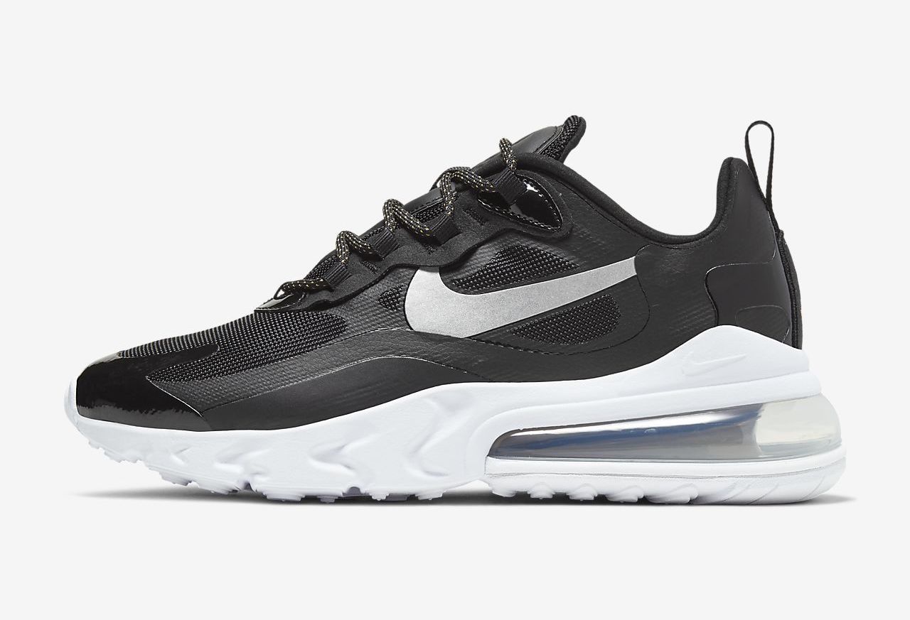 Nike Air Max 270 React Black Metallic Gold