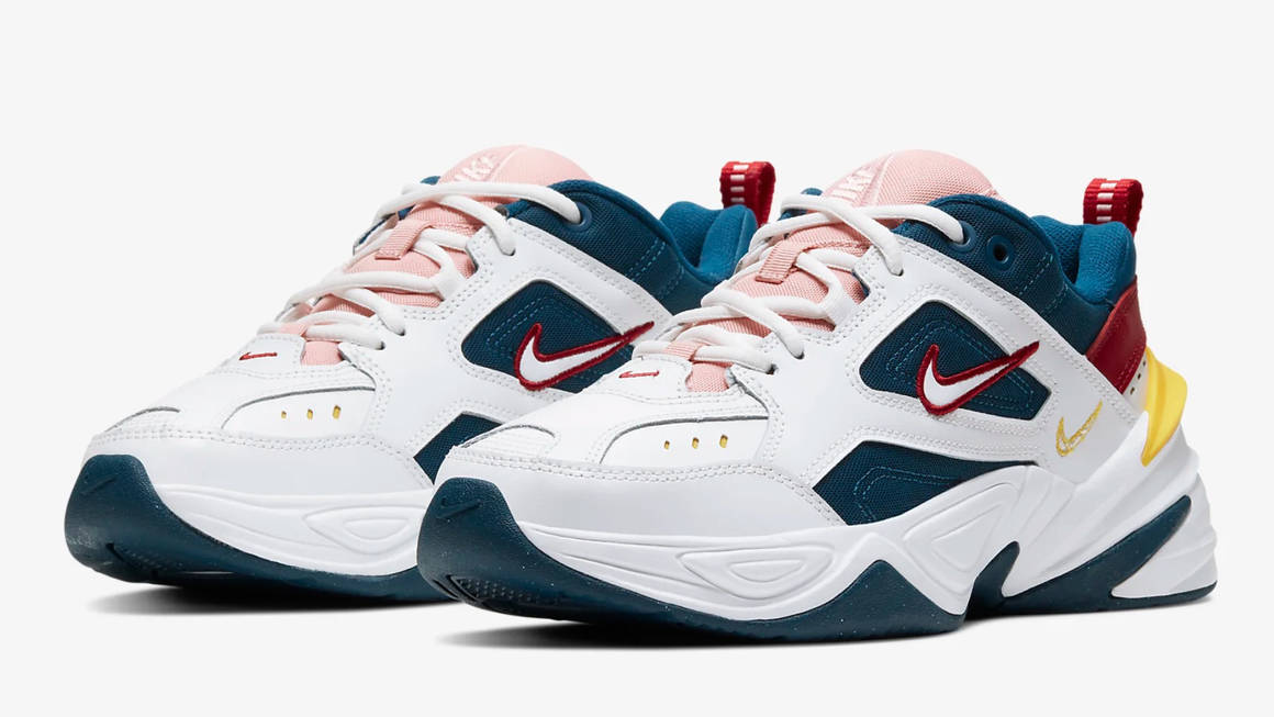 nike m2k tekno blue and white