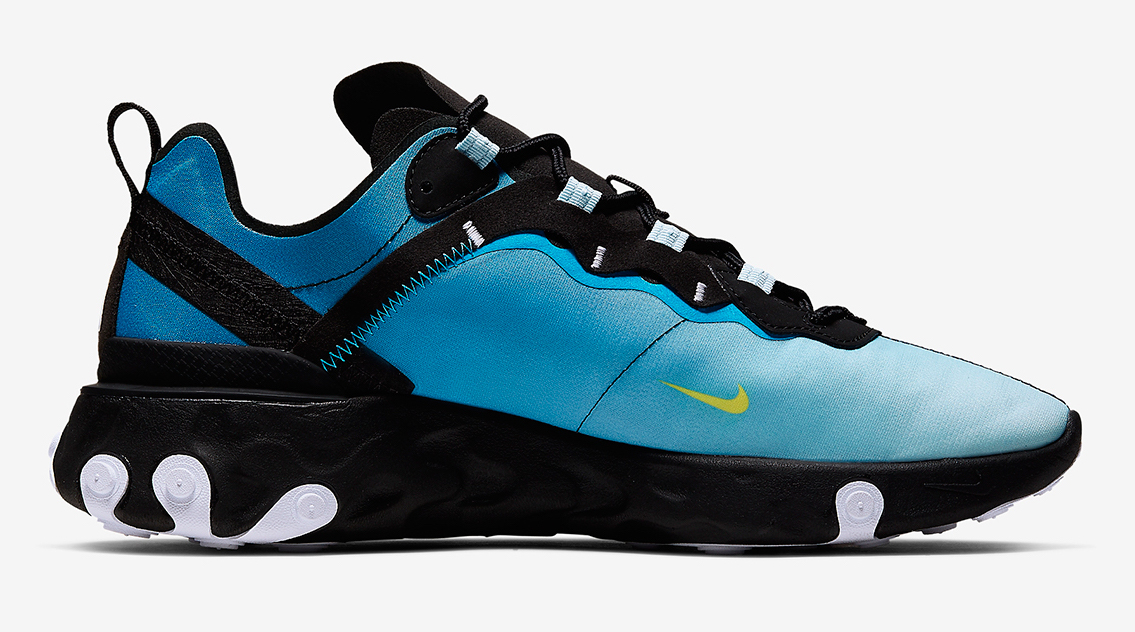 Nike React Element 55 Day and Night Blue side