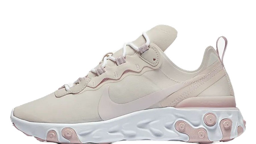 nike react element 55 pink white